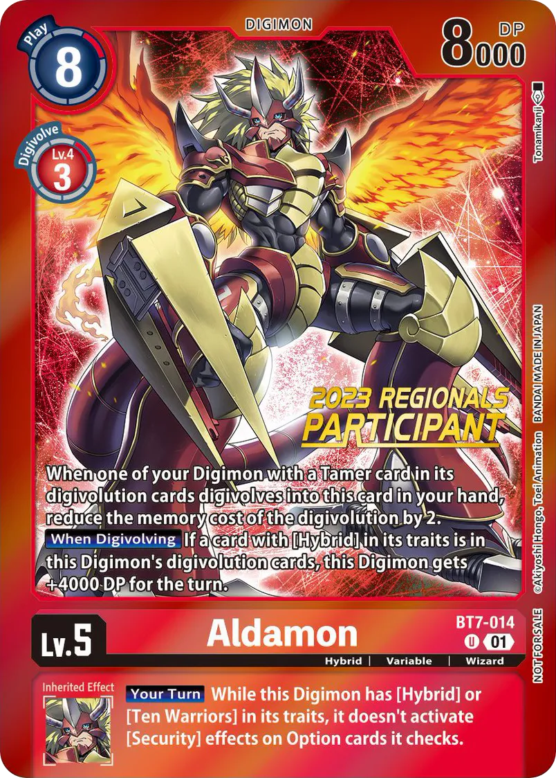 Aldamon &mdash; Digimon Card Game card