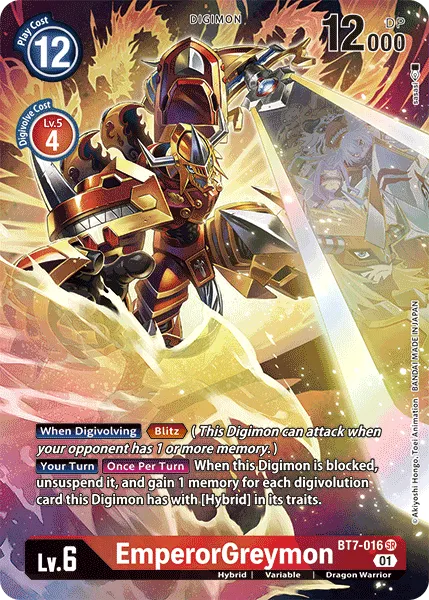 EmperorGreymon &mdash; Digimon Card Game card