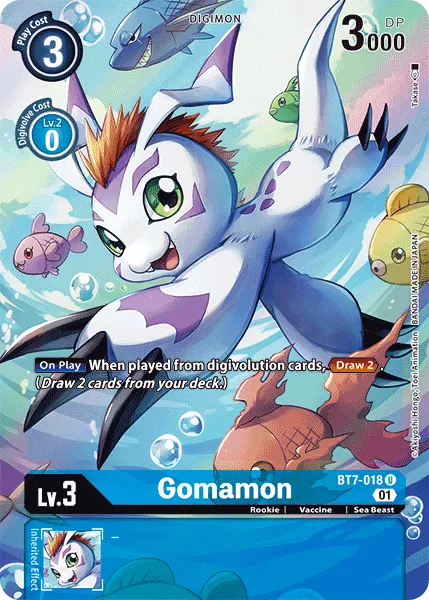 Gomamon &mdash; Digimon Card Game card