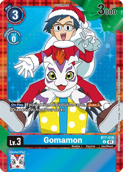 Gomamon &mdash; Digimon Card Game card