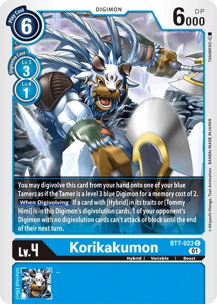 Korikakumon &mdash; Digimon Card Game card