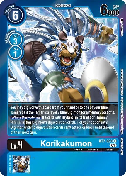 Korikakumon &mdash; Digimon Card Game card
