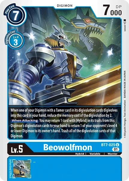 Beowolfmon &mdash; Digimon Card Game card