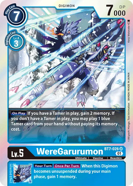 WereGarurumon &mdash; Digimon Card Game card