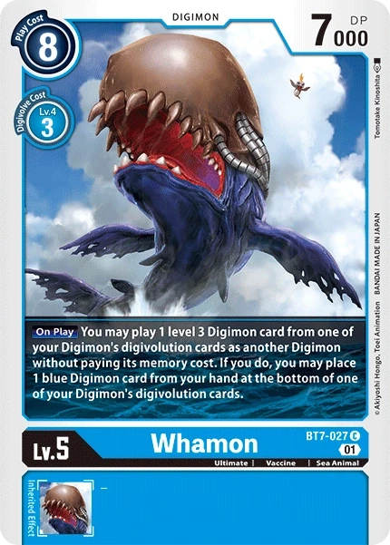 Whamon &mdash; Digimon Card Game card