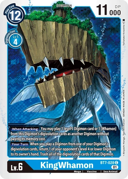 KingWhamon &mdash; Digimon Card Game card
