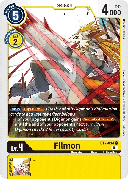 Filmon &mdash; Digimon Card Game card
