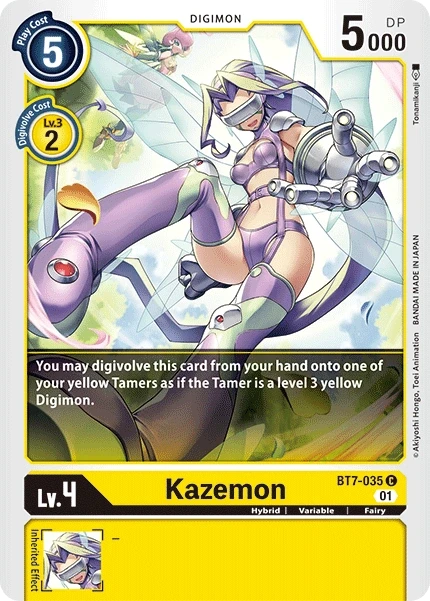 Kazemon &mdash; Digimon Card Game card