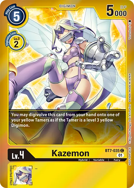 Kazemon &mdash; Digimon Card Game card