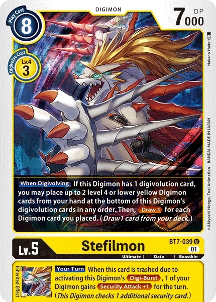 Stefilmon &mdash; Digimon Card Game card