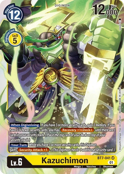 Kazuchimon &mdash; Digimon Card Game card