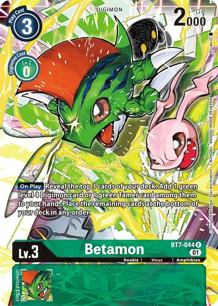 Betamon &mdash; Digimon Card Game card