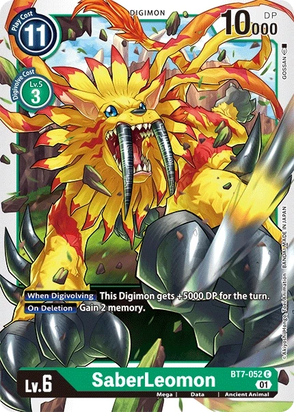 SaberLeomon &mdash; Digimon Card Game card