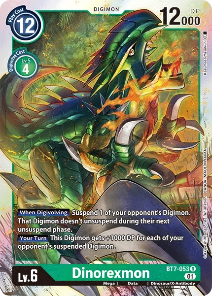 Dinorexmon &mdash; Digimon Card Game card