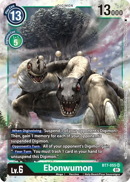 Ebonwumon &mdash; Digimon Card Game card