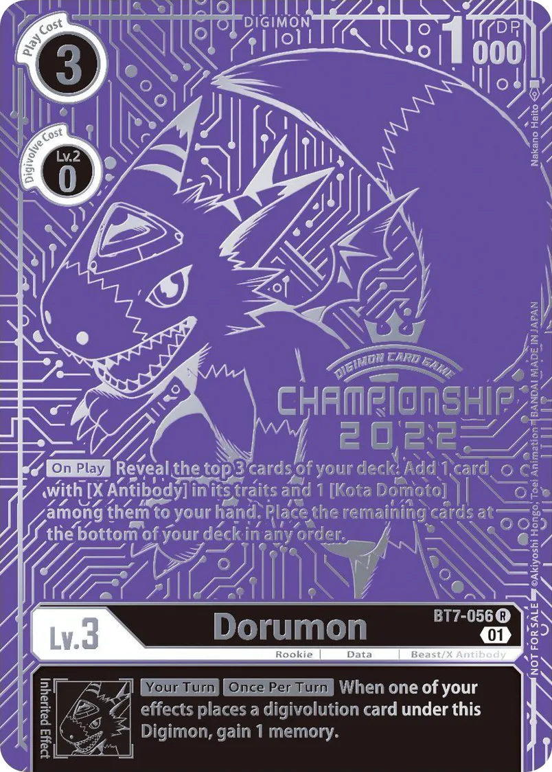 Dorumon &mdash; Digimon Card Game card