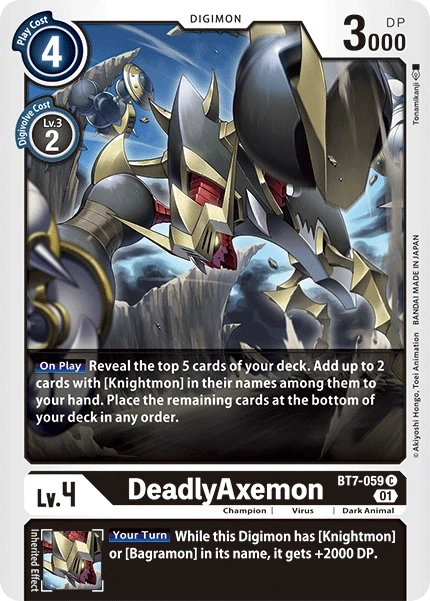 DeadlyAxemon &mdash; Digimon Card Game card