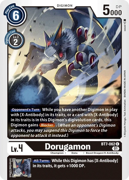 Dorugamon &mdash; Digimon Card Game card