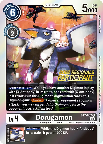 Dorugamon &mdash; Digimon Card Game card