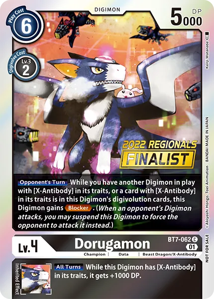 Dorugamon &mdash; Digimon Card Game card