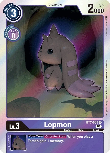 Lopmon &mdash; Digimon Card Game card