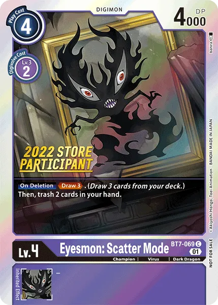 Eyesmon: Scatter Mode &mdash; Digimon Card Game card