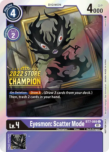 Eyesmon: Scatter Mode &mdash; Digimon Card Game card