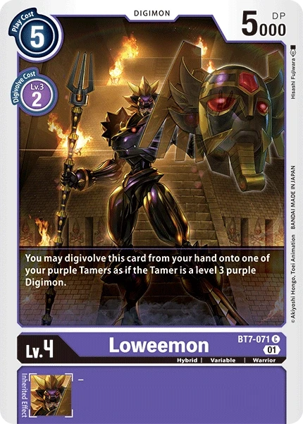 Loweemon &mdash; Digimon Card Game card
