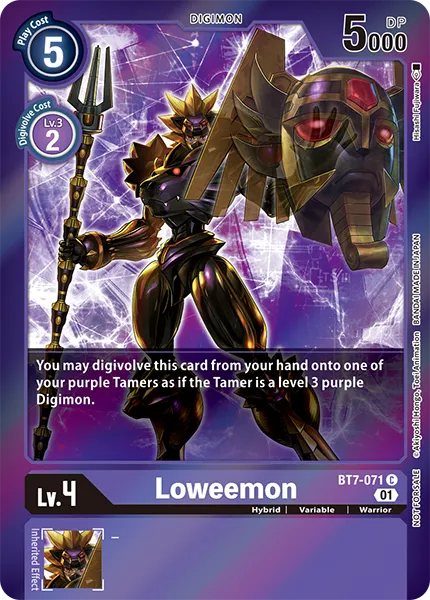 Loweemon &mdash; Digimon Card Game card