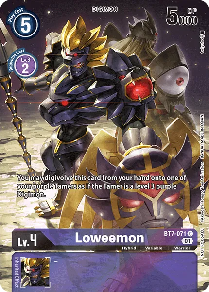 Loweemon &mdash; Digimon Card Game card