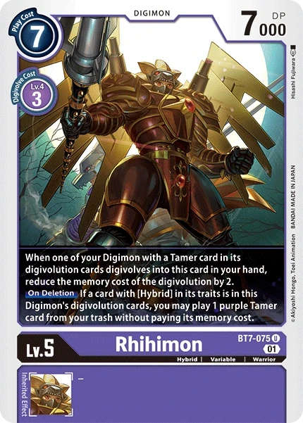 Rhihimon &mdash; Digimon Card Game card