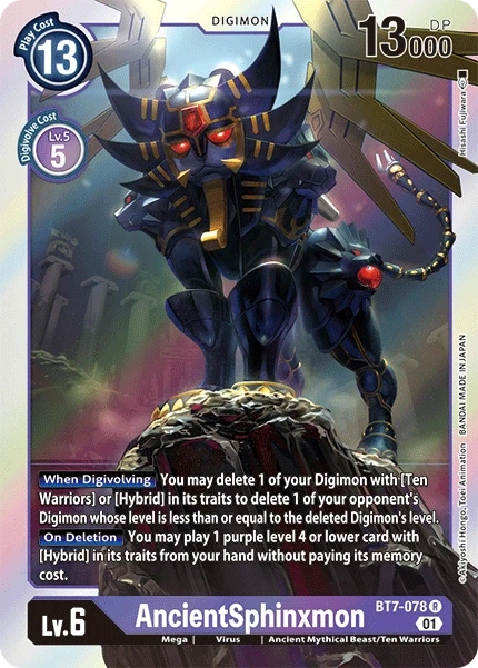 AncientSphinxmon &mdash; Digimon Card Game card