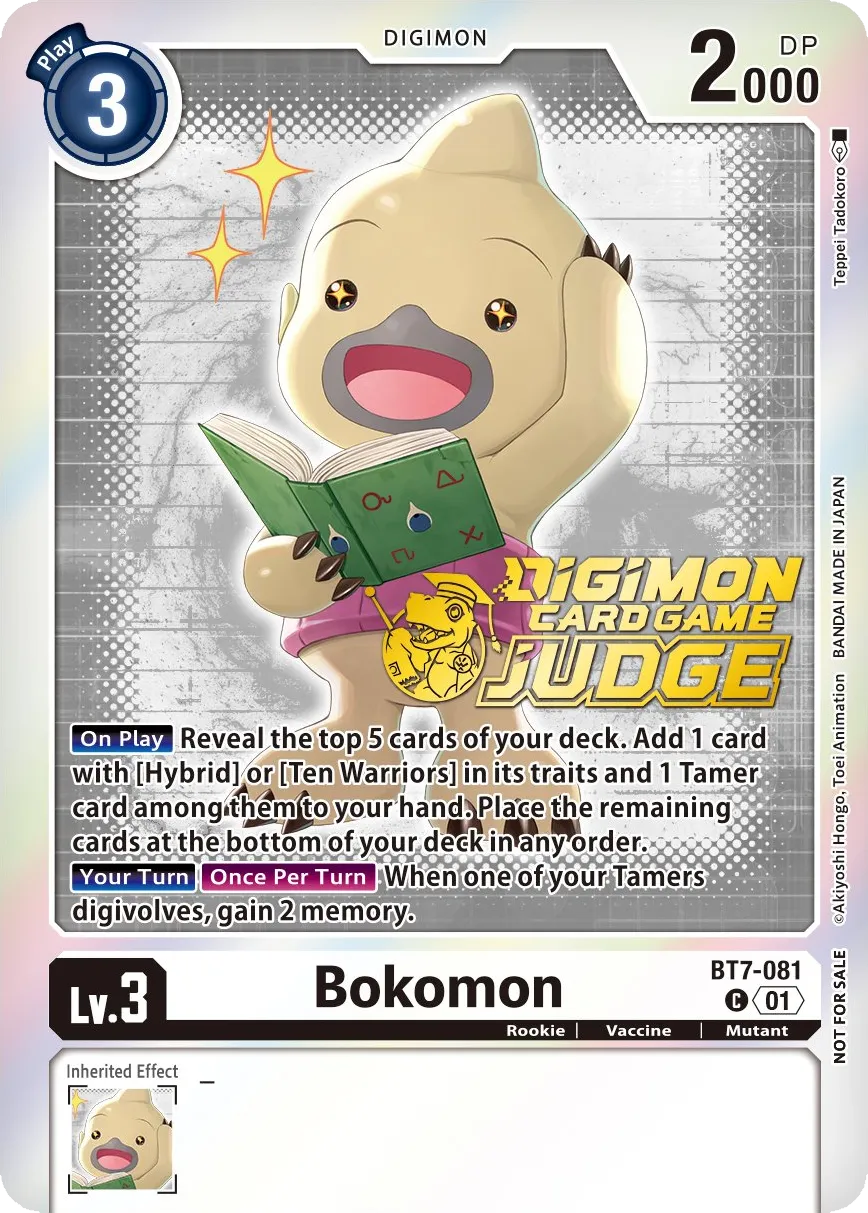 Bokomon &mdash; Digimon Card Game card