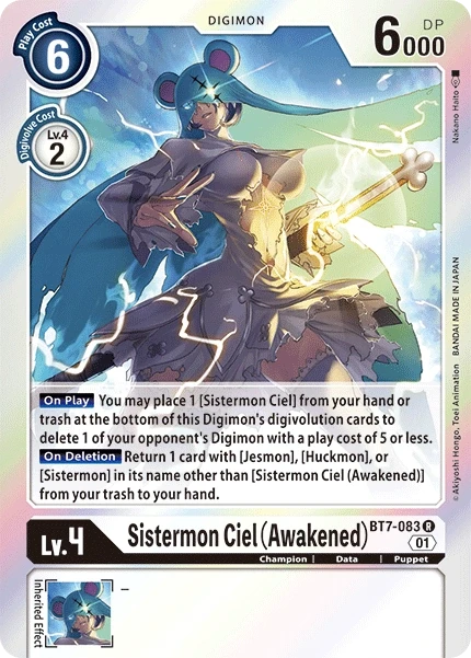 Sistermon Ciel (Awakened) &mdash; Digimon Card Game card