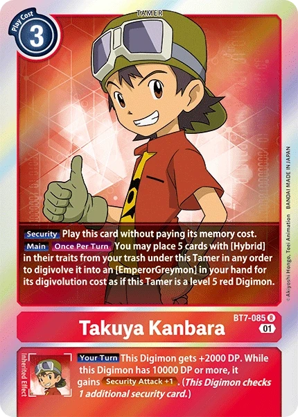 Takuya Kanbara &mdash; Digimon Card Game card