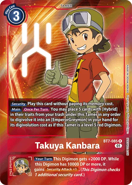 Takuya Kanbara &mdash; Digimon Card Game card