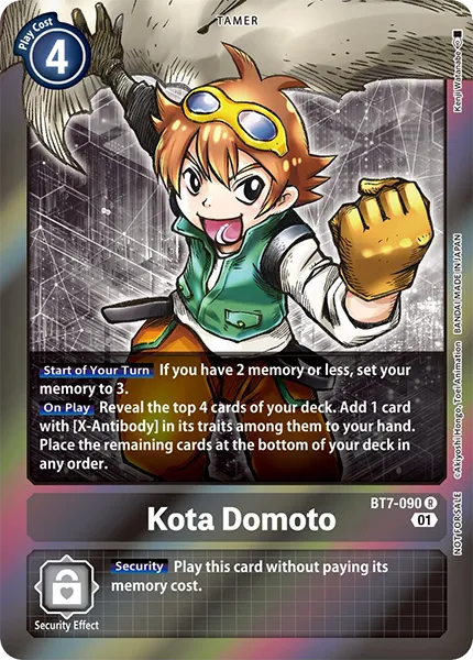Kota Domoto &mdash; Digimon Card Game card