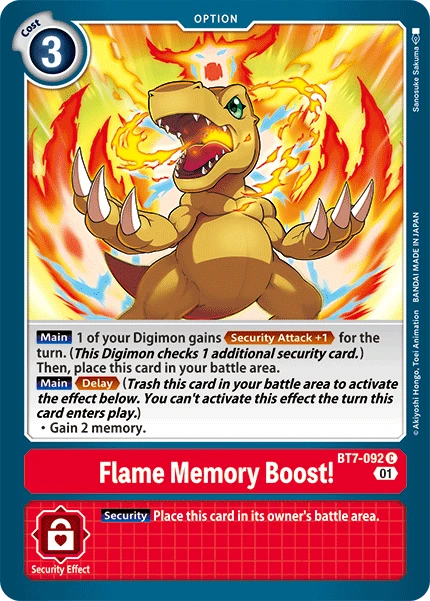 Flame Memory Boost! &mdash; Digimon Card Game card