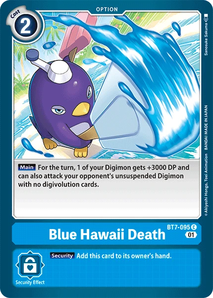 Blue Hawaii Death &mdash; Digimon Card Game card