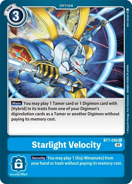 Starlight Velocity &mdash; Digimon Card Game card