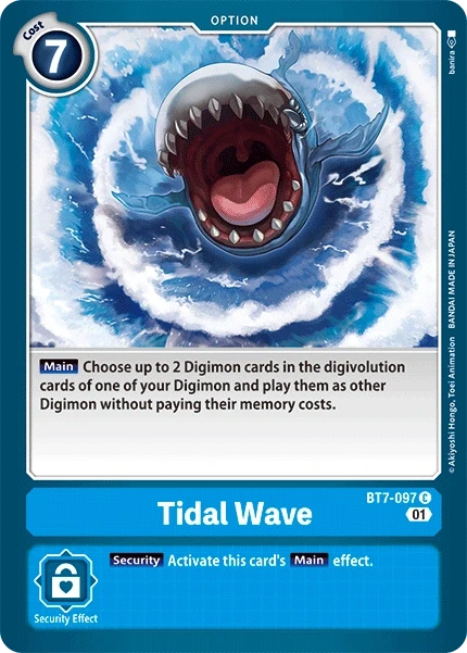 Tidal Wave &mdash; Digimon Card Game card