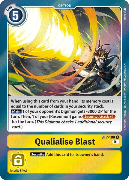 Qualialise Blast &mdash; Digimon Card Game card