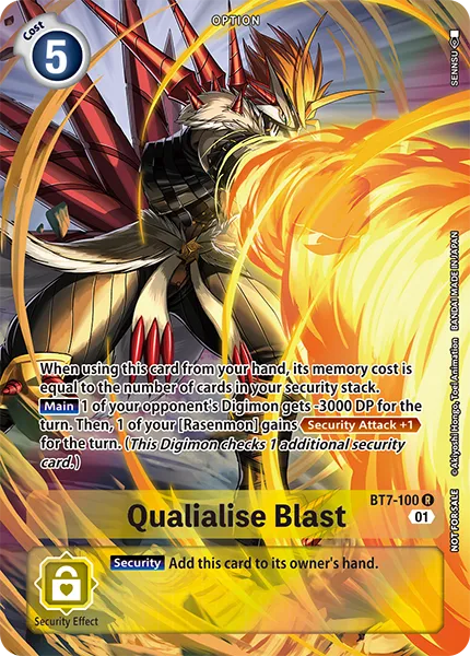 Qualialise Blast &mdash; Digimon Card Game card