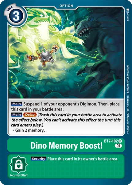Dino Memory Boost! &mdash; Digimon Card Game card