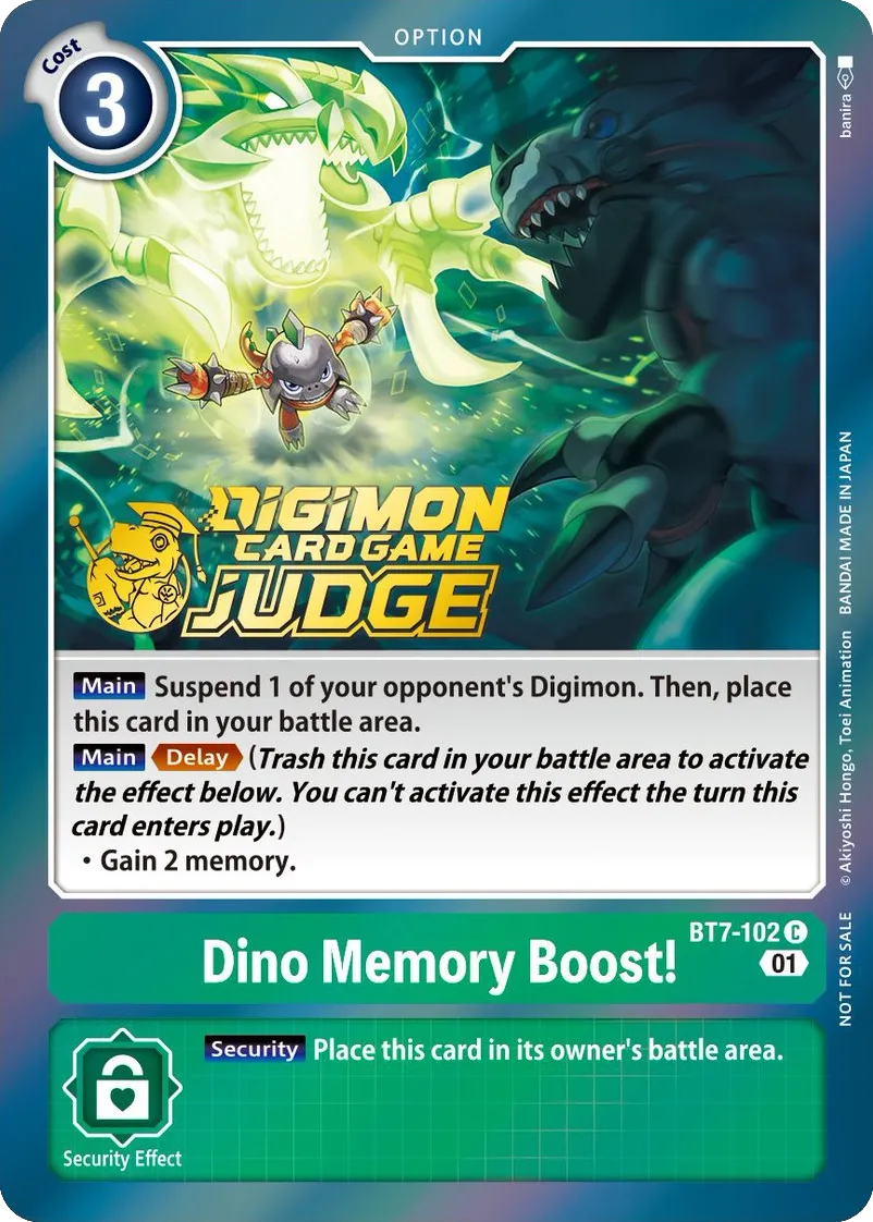 Dino Memory Boost! &mdash; Digimon Card Game card