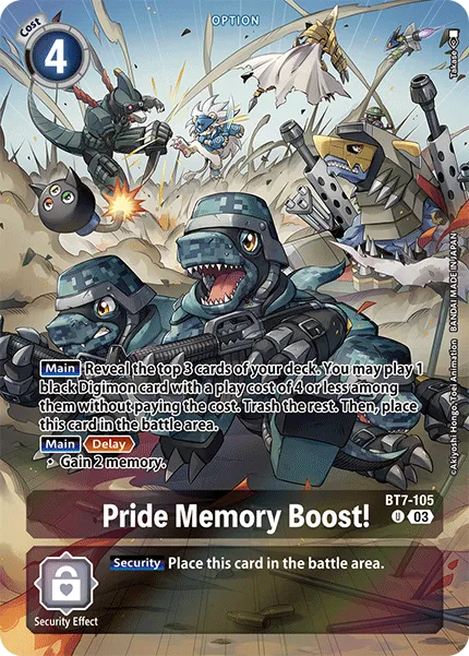 Pride Memory Boost! &mdash; Digimon Card Game card