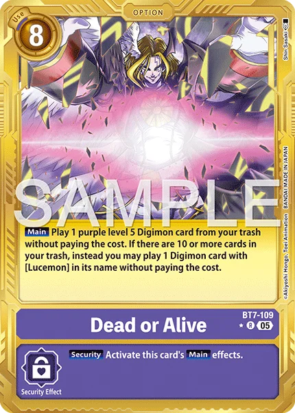 Dead or Alive &mdash; Digimon Card Game card