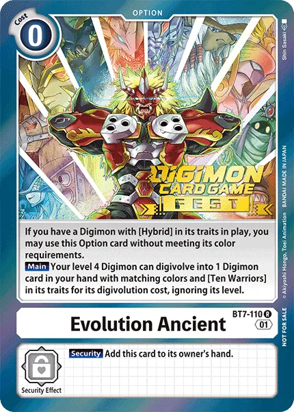 Evolution Ancient &mdash; Digimon Card Game card