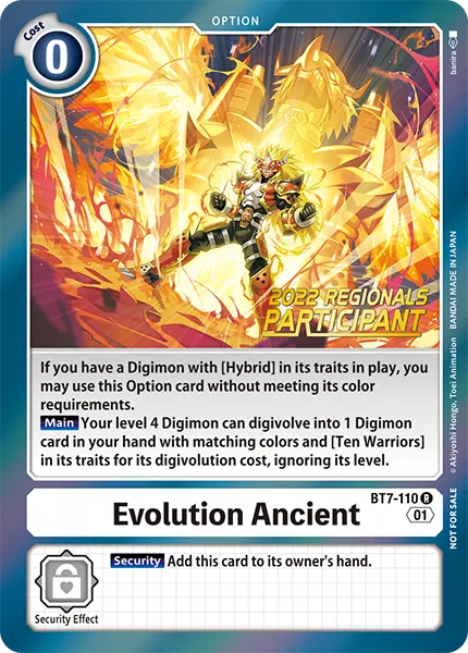 Evolution Ancient &mdash; Digimon Card Game card
