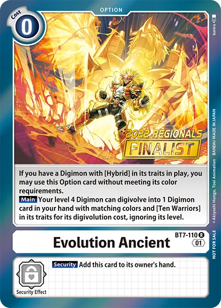 Evolution Ancient &mdash; Digimon Card Game card